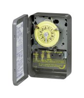 Indoor 24 Hour Dial Timer 120 volt Gray