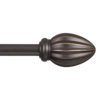 Oil Rubbed Bronze Bailey Curtain Rod 66 in. L X 120 in. L