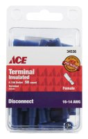 Insulated Wire Female Disconnect Blue 50 pk