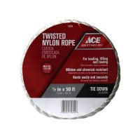 1/2 in. Dia. x 50 ft. L White Twisted Nylon Rope