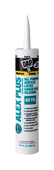 Alex Plus White Acrylic Latex All Purpose Caulk 10.1 oz.