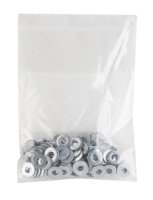 Zinc-Plated Steel .138 in. SAE Flat Washer 100 pk
