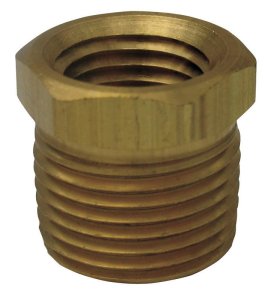 3/8 in. MPT x 1/8 in. Dia. FPT Brass Hex Bushing