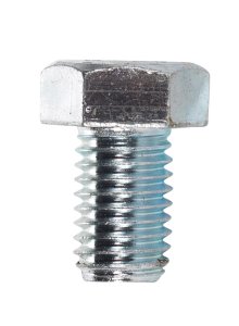 5/8 in. Dia. x 1 in. L Zinc Plated Steel Hex Bolt 25 pk