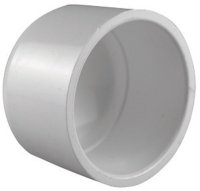 Schedule 40 3 in. Slip x 3 in. Dia. Slip PVC Cap