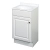 White Bathroom Vanity 18 in. W x 16 in. D x 35 in. H