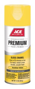 Premium Gloss Sunshine Yellow Enamel Spray Paint 12 oz.