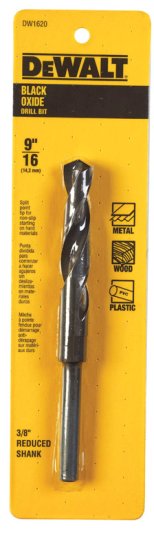 9/16 in. x 6 in. L High Speed Steel Split Point Twist Dri