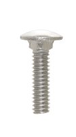 1/4 in. Dia. x 1 in. L Stainless Steel Carriage Bolt 50