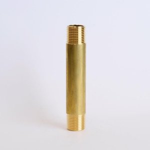 (image for)  3/8 in. MPT X 3/8 in. D MPT Yellow Brass Nipple 3-1/2 in. L
