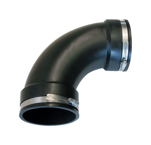 Schedule 40 4 in. Hub x 4 in. Dia. Hub PVC Elbow