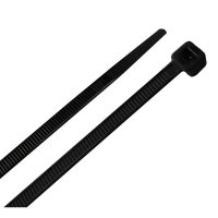 8 in. L Black Cable Tie 100 pk
