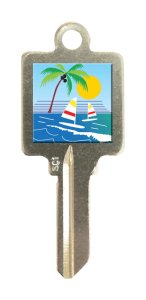 Tropical House/Office Key Blank SC1 - KL0 Single sided For