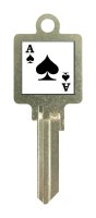 Ace of Spades House/Office Key Blank KW1 - KL0 Single side