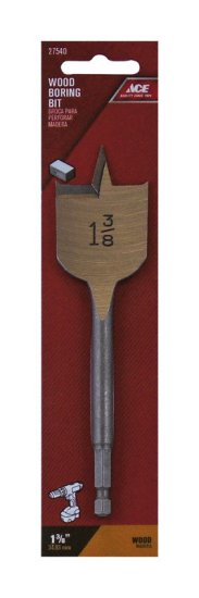 1-3/8 in. x 6 in. L Steel Wood Boring Bit 1 pc.