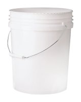 White 5 gal. Plastic Bucket