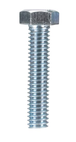 5/16 in. Dia. x 1-1/2 in. L Zinc Plated Steel Hex Bolt 1