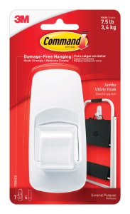 Command Jumbo Plastic Hook 4-1/4 in. L 1 pk