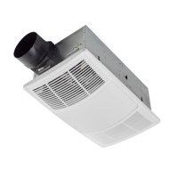 Broan 80 CFM 1.5 Sones Bathroom Exhaust Fan with Heater and Ligh