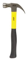 Ace 20 oz Smooth Face Claw Hammer Fiberglass Handle