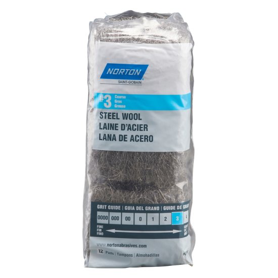 3 Grade Coarse Steel Wool Pad 12 pk