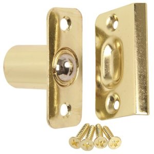 Door Ball Catch in Brass Plated