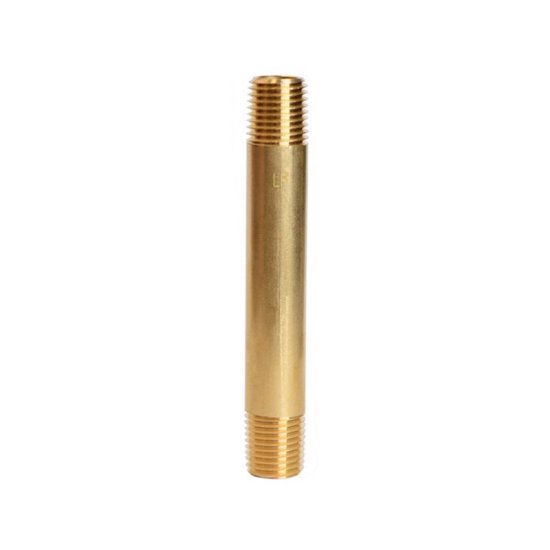 (image for)  1/4 in. MPT X 1/4 in. D MPT Yellow Brass Nipple 3-1/2 in. L