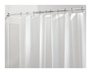 72 in. H x 72 in. W Frost Solid Shower Curtain Liner
