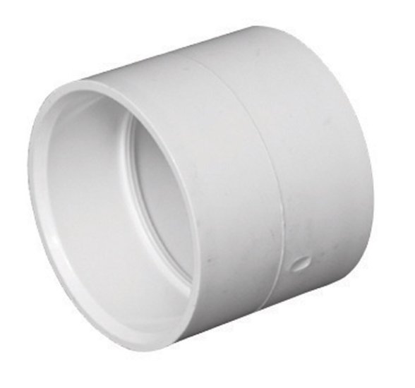 Schedule 40 4 in. Hub x 4 in. Dia. Hub PVC Coupli