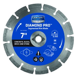 7 in. Dia. Diamond Segmented Rim Diamond Saw Blade 1