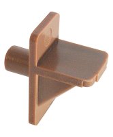Light Brown Plastic Shelf Support Peg 1/4 inch Ga. 1