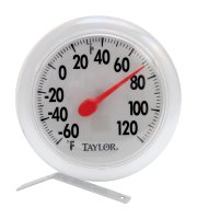 Dial Thermometer Plastic White