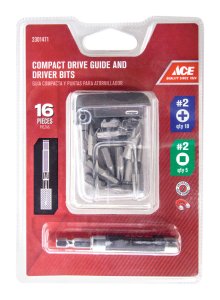 Phillips/Square #2 x 3 in. L Drive Guide Bit Set Multi-Mater