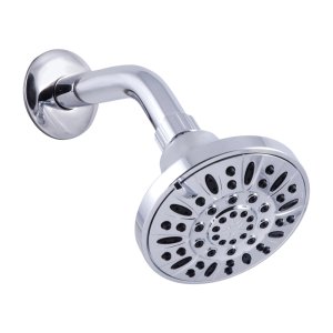 Chrome PVC 3 settings Wallmount Showerhead 1.8 gpm