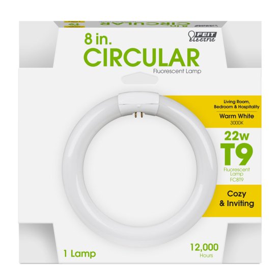 22 watt T9 8 in. L Fluorescent Bulb Warm White Lin