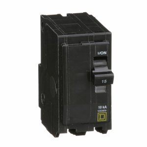 QO 15 amps Plug In 2-Pole Circuit Breaker