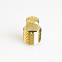 (image for)  1/4 in. MPT Brass Square Head Cored Plug