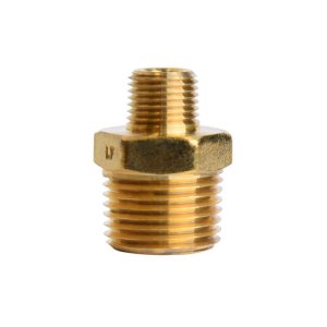 (image for)  3/8 in. MPT X 1/8 in. D MPT Brass Reducing Hex Nipple