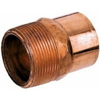 Streamline 1/2 in. Threaded x 1/2 in. Dia. MPT Wrought Copper A
