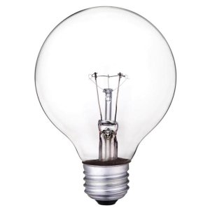 (image for) 25 W G25 Globe Incandescent Bulb E26 (Medium) Clear 1 pk
