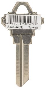 House/Office Key Blank Single sided For Schlage Locks