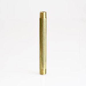 (image for)  3/8 in. MPT in. X 3/8 in. D MPT Yellow Brass Nipple 6 in. L