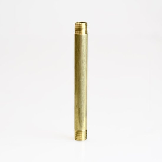 (image for)  3/8 in. MPT in. X 3/8 in. D MPT Yellow Brass Nipple 6 in. L
