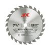 7-1/4 in. Dia. x 5/8 in. Carbide Tipped Circular Saw Blade 24 t