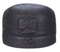 2 in. MPT Black Malleable Iron Cap