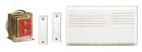 White Plastic Wired Door Chime Kit