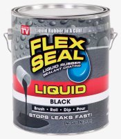 Satin Black Liquid Rubber Sealant Coating 1 gal.