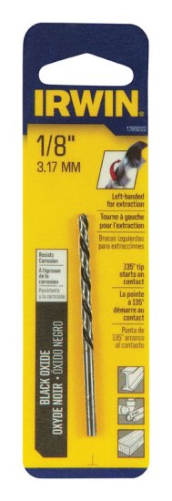 1/8 in. x 2-3/4 in. L High Speed Steel Left Hand Drill Bit