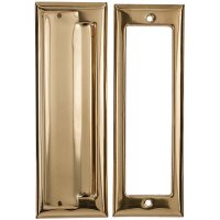 Bright Brass Mail Slot Mounting Hardware Included
