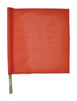 27 in. Red Safety Flags Polyvinyl 1 pk
